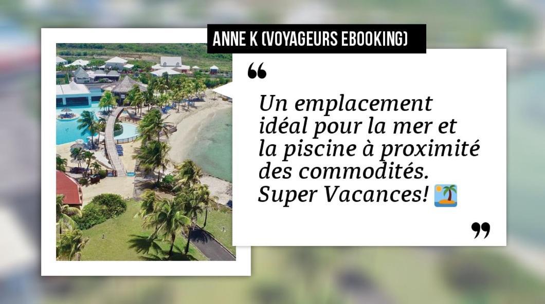 Romantique Et Bel Appartement En Bord De La Mer, Piscine Surveillee Et Belle Plage A 50M Saint-Francois  Exteriör bild