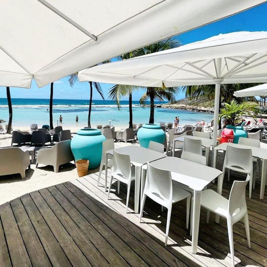 Romantique Et Bel Appartement En Bord De La Mer, Piscine Surveillee Et Belle Plage A 50M Saint-Francois  Exteriör bild